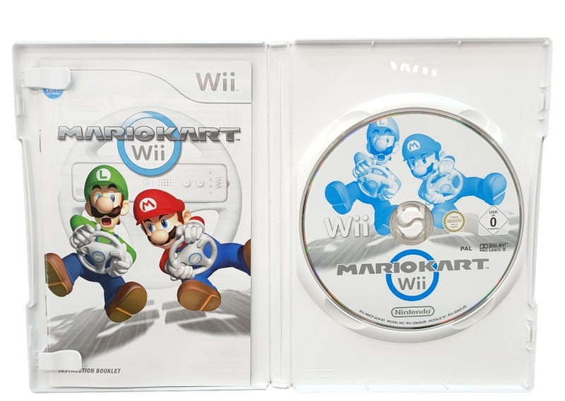 Nintendo Wii Black Rvl-101 (Mario Kart Wii Bundle) 028700248136