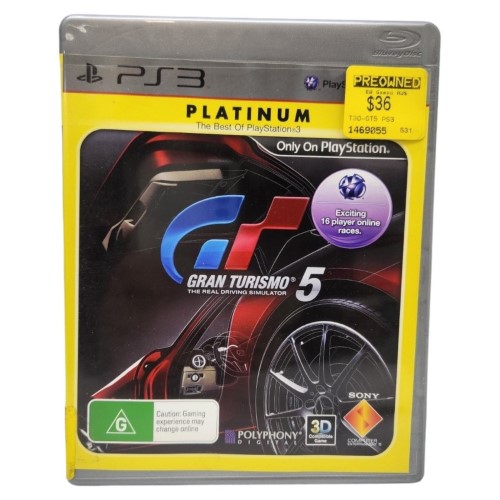 Gran Turismo 5 Playstation 3 (PS3) 001900371130 Cash Converters