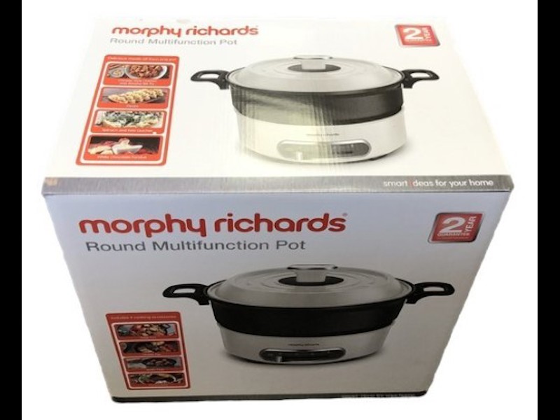 Morphy Richards Round Multi-Function Cooking Pot White - MRMP18W