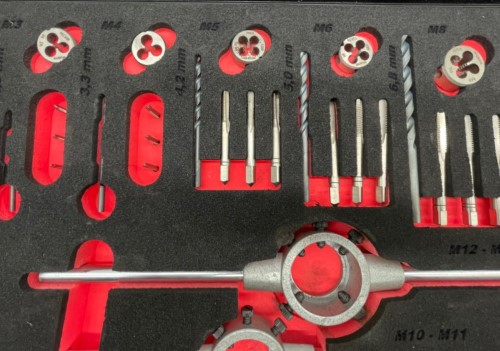 Wurth Premium Tap & Die Set Hss M3M12 44Pcs Sysko Black 047000085350