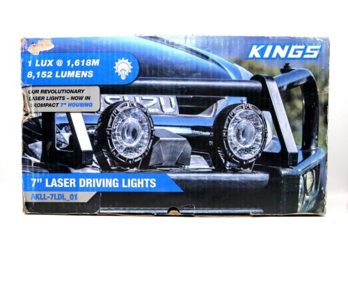 Kings 7" Laser Driving Lights Silver 028800245723 Cash Converters