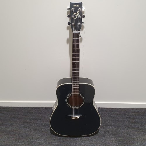 Yamaha Acoustic Guitar W/ Case Fg411 Bl Black 035900235246 Cash