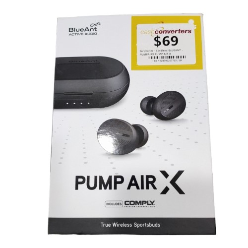 Blueant Pump Air X Pumpairx Black 028700207755 Cash Converters