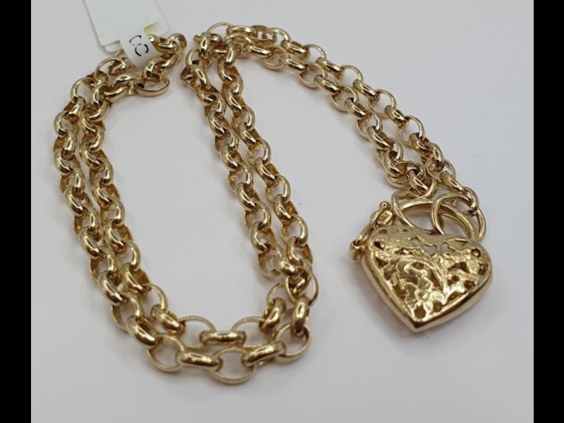 9ct Yellow Gold Necklace 42cm 12.6G | 043300119042 | Cash Converters