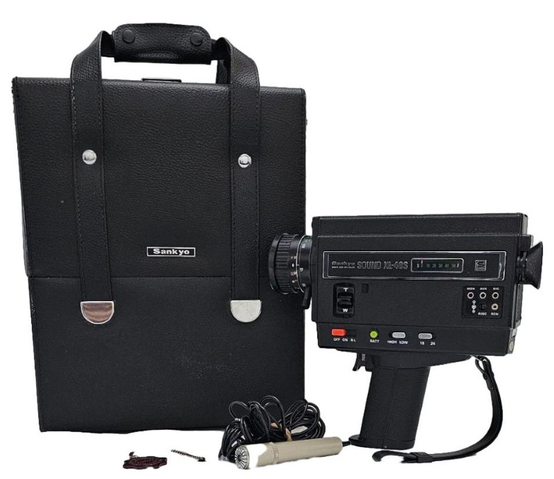 Sankyo Vintage Sound Super Movie Camera Case XL-40S Black