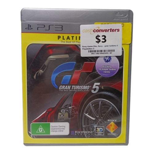 Gran Turismo 5 Playstation 3 (PS3) 002100423263 Cash Converters