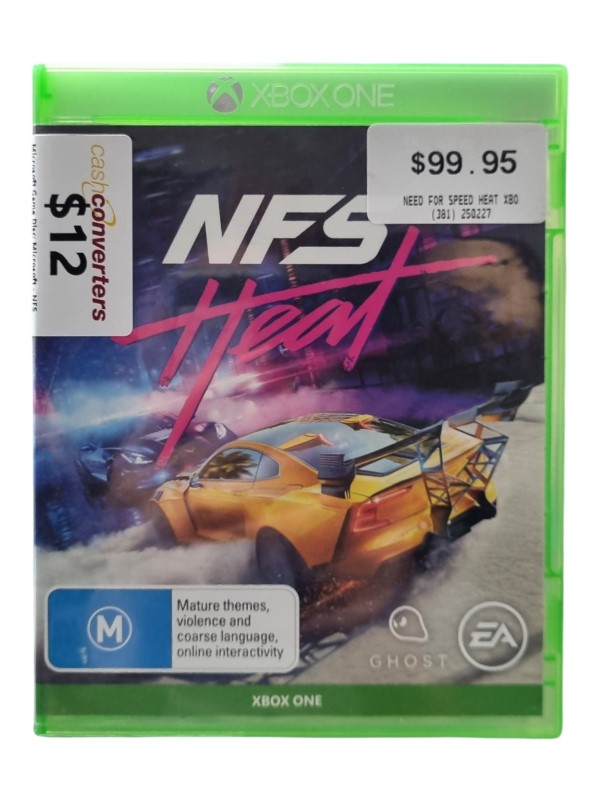 Jeu Need For Speed Heat (NFS) Pour Xbox One, Complet Boîtier Et Notice, Très Bon état