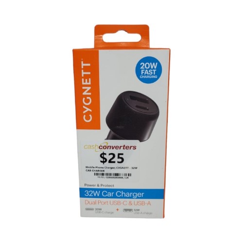 32W Car Charger Black 028600269909 Cash Converters