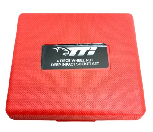Tti 4Piece ½" Wheel Nut Deep Impact Socket Set Chrome 015000199390