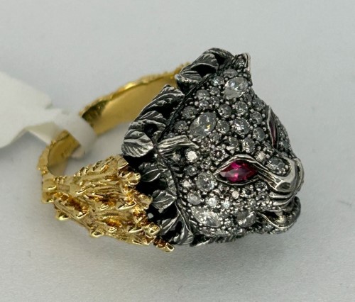 Gucci Vintage Tiger Silver Tiger Ring at 1stDibs | gucci tiger ring, tiger  ring gucci, gucci tiger head ring