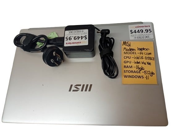 Msi Modern 14 C11m E14j31ms.105 11Th Gen i5-1155G7 16GB Grey ...