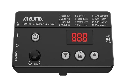 Aroma Beginers Electric Drum Kit Tdx15 Black 042400201729 Cash