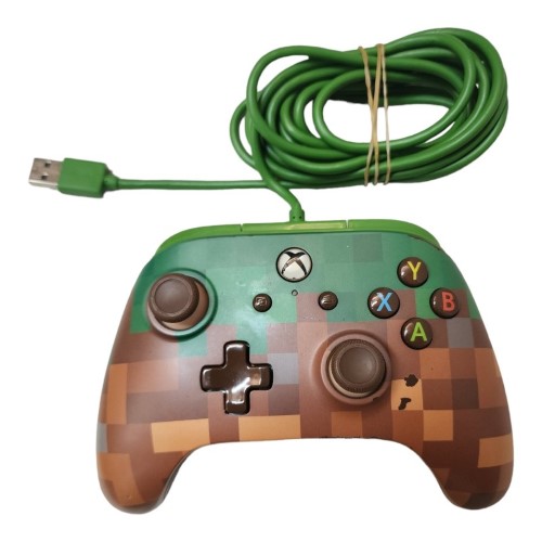Powera Wired Minecraft Controller Xbox One Green 042400201175 Cash