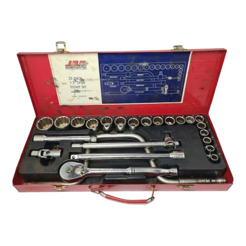 Jbs 24 Piece 1/2" Drive Socket Set Red 002300751191 Cash Converters