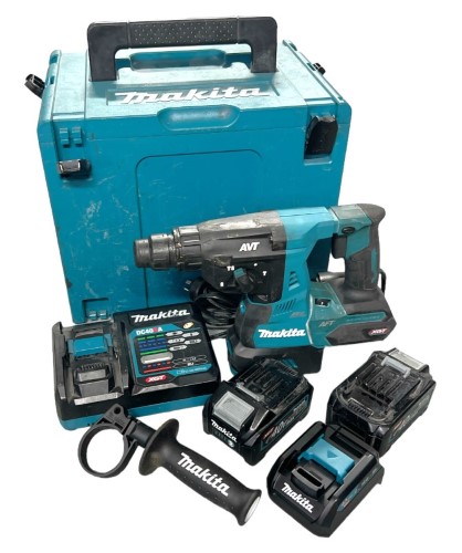 Makita Hr001g Hammer Drill Kit With Charger + 1X 40V Batteries