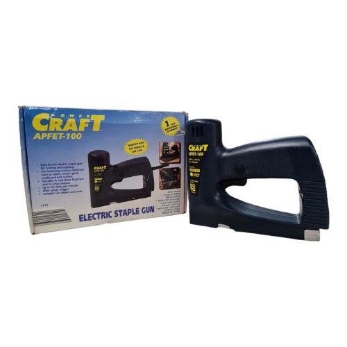 Powercraft Corded Electric Nail & Staple Gun 240V 50Hz Blue