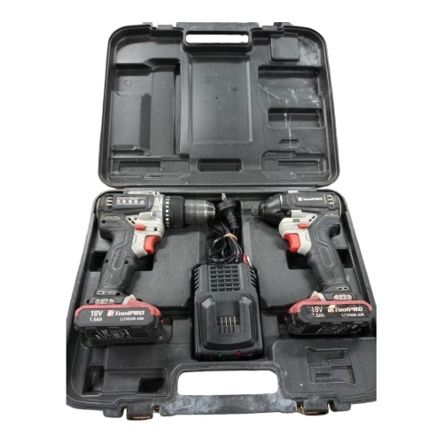 Toolpro Drill And Impact Driver Combination Kit Black 002300753919