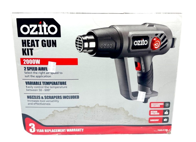 Ozito Hgn2100 2000W Variable Temperature Heat Gun 032800254683