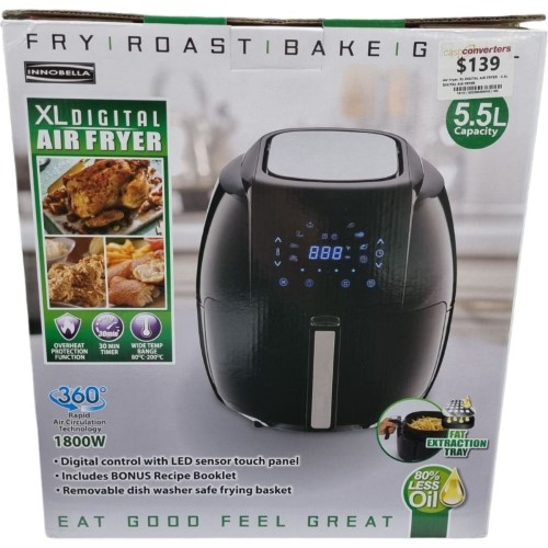 XL Digital Air Fryer 5.5L Digital Air Fryer 002500490610 Cash
