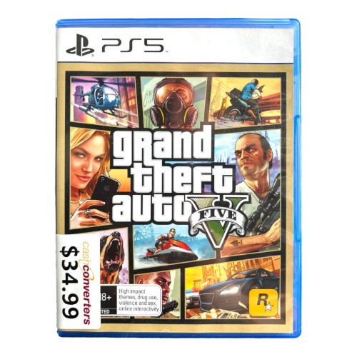 Grand Theft Auto Five Playstation 5 (PS5) 026900584049 Cash Converters
