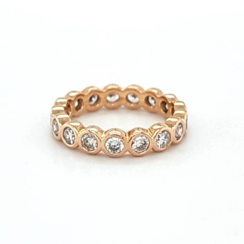 Pandora 14ct Rose Gold Plated Metal, Brilliant Allure Ring (180942 Rrp