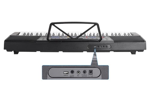 Precision Audio 61 Key Full Size Electronic Keyboard Light Up Keys Mk