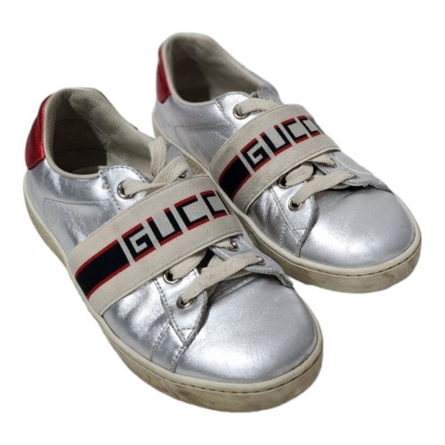 Gucci Kids Retro 80S Stripe Shoes Silver | 001900346179 | Cash Converters