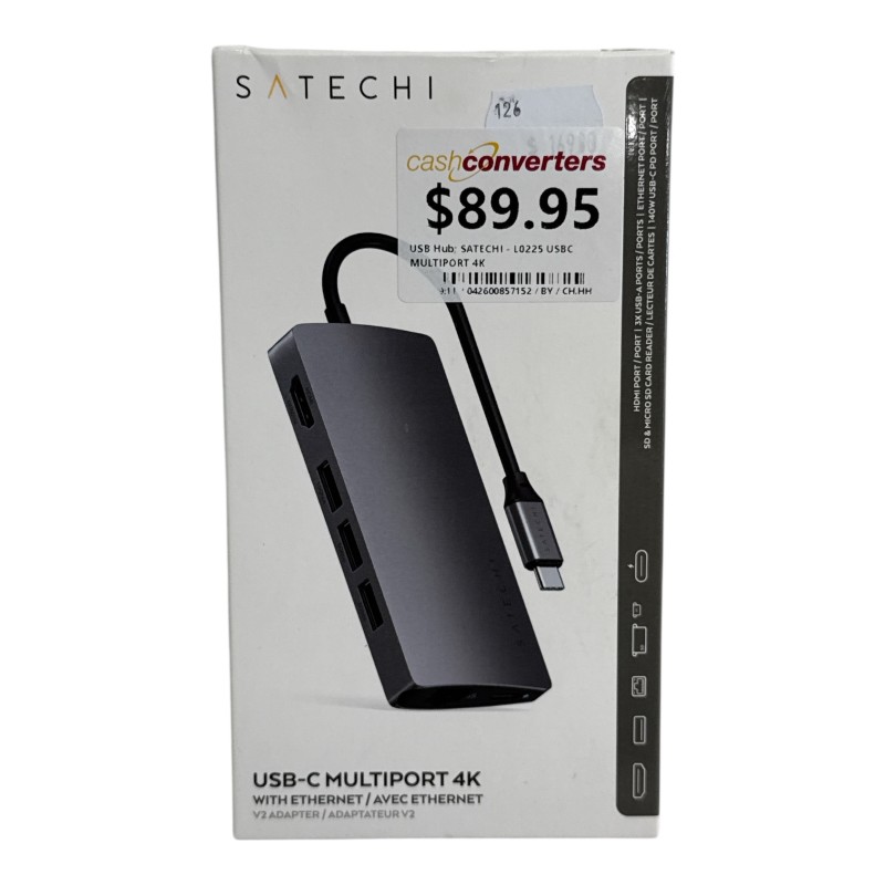 Satechi Usbc Multiport 4K Usb Hub L0225 Grey | 042600857152 | Cash ...