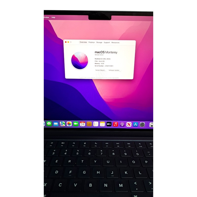 Apple Macbook Air M2 Chip A2681 8GB 2022 Blue | 028500308392