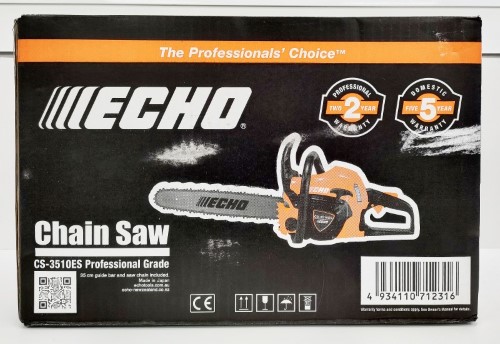 Echo Cs3510Es 35cm/14" 2 Stroke Chainsaw 042900239404 Cash Converters