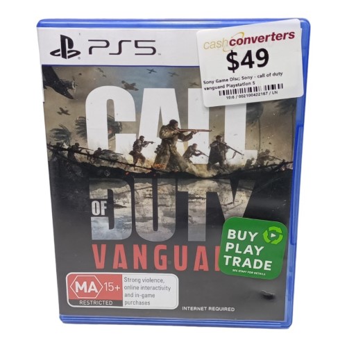 Call Of Duty Vanguard Playstation 5 (PS5) 002100422167 Cash Converters