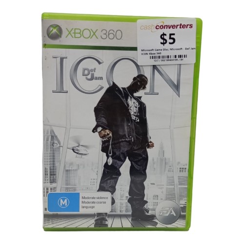 Def Jam Icon Xbox 360 002100424195 Cash Converters