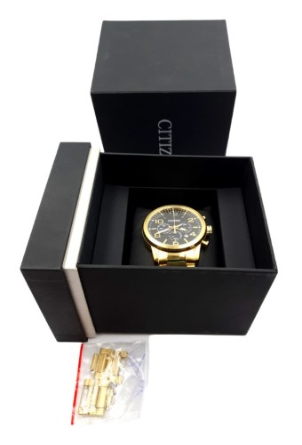 Citizen Watch Mens GoldTone Stainless Steel Chronograph Quartz Watch An805255e 032800242500