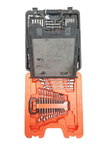 Bahco 106 Piece 1/4" & 1/2" Drive Socket & Spanner Set Orange