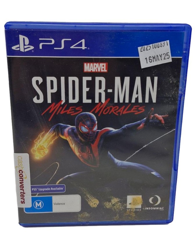 Spider Man Miles Morales Playstation (PS4) 055500079955 Cash