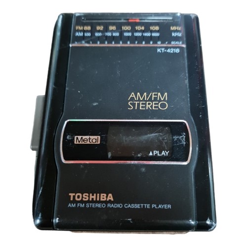 Toshiba Stereo Radio Cassette Player Kt4218 Black 003000248600
