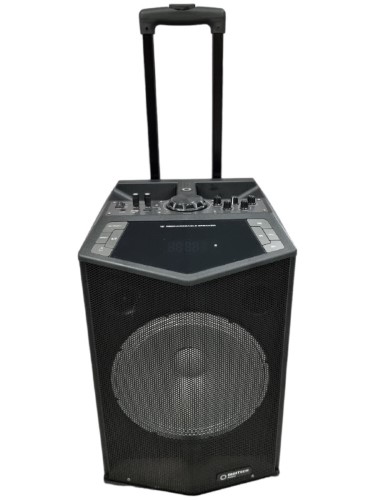 Digitech 12 Inch Rechargeable Pa Speaker With Wireless Microphone Cs2497 Black 036100098344