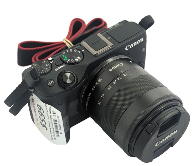 Canon Eos M3 + 18-55mm Lens Pc2064 Black | 028800275654 | Cash