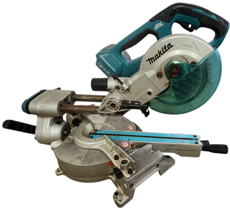 Makita Dls714 Cordless Dual Sliding Compound Mitre Saw With Brushless Motor