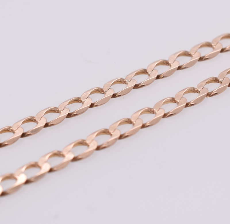 9ct 57cm, Curb Link Yellow Gold Necklace 57cm 9.69G 039100406510