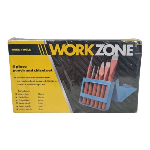 Workzone 6 Piece Punch And Chisel Set Red 042400203181 Cash Converters