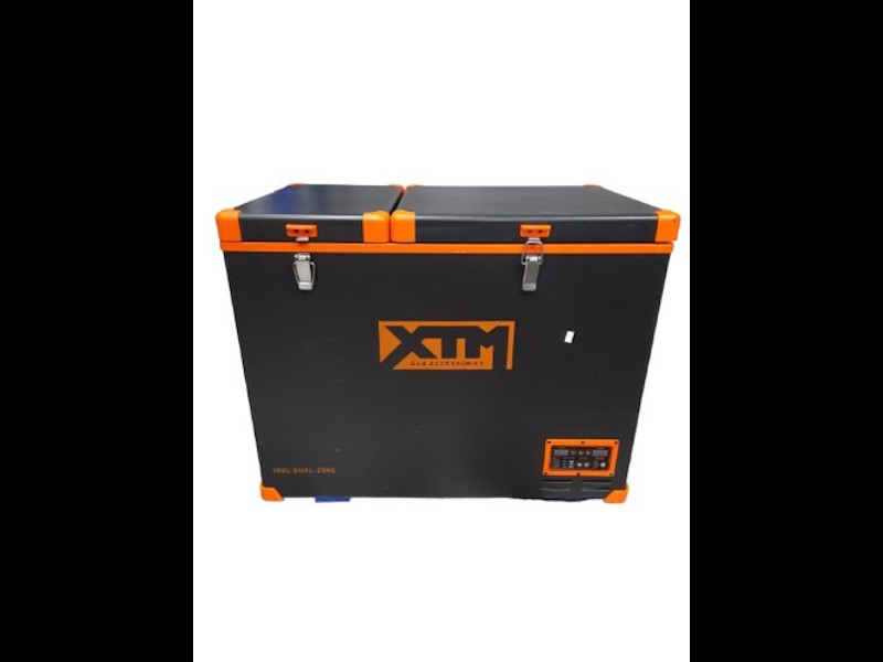 Xtm 100 Litre Dual Zone Fridge Freezer 100L 12-240V Black ...