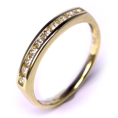 Shiels 9ct Yellow Gold Diamond Diamond Ring Size M | 002300685019 ...