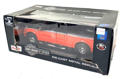 Maisto 2004 Ford F350 Harley Davidson Red | 033000321138 | Cash