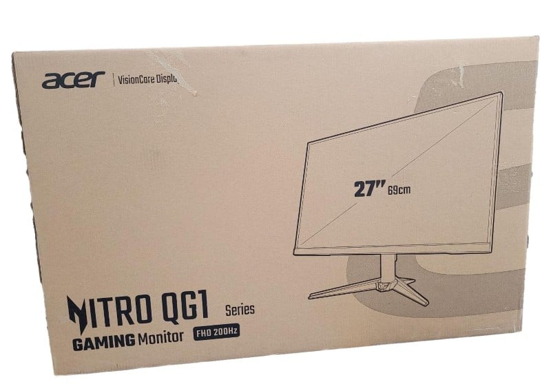 1080P Acer Qg271 Black