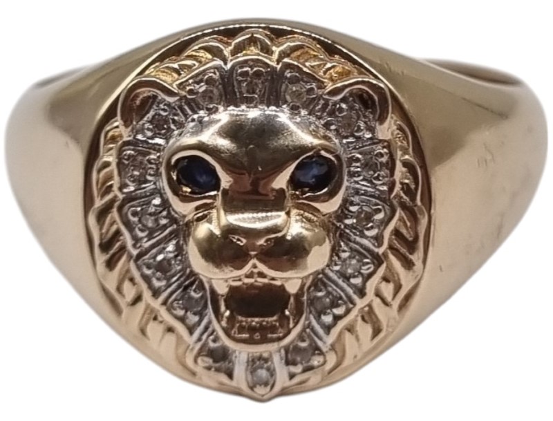 Angus Coote 9ct Yellow Gold Mens Ring Size V 036100108009