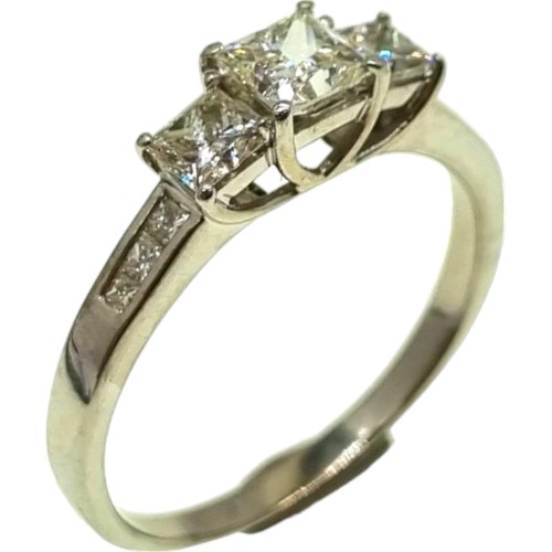 18ct White Gold Ladies Diamond Ring Size V 003300279511 Cash Converters