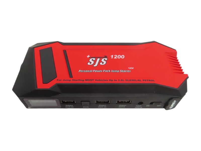 Sjs Personal Power Pack Jump Starter 12V Red 000600380082 Cash
