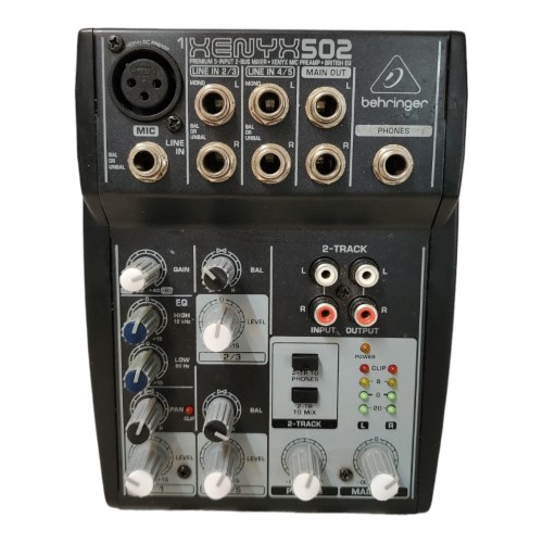 Behringer Xenyx 502 5Channel Audio Mixer With A Single Microphone