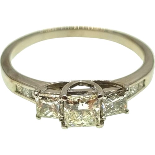 18ct White Gold Ladies Diamond Ring Size V 003300279511 Cash Converters